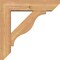 Ekena Millwork Funston Slat Smooth Bracket w/ Offset Brace, Western Red Cedar, 5 1/2"W x 20"D x 20"H BKT0604X20X20FST06SWR - alternate 3